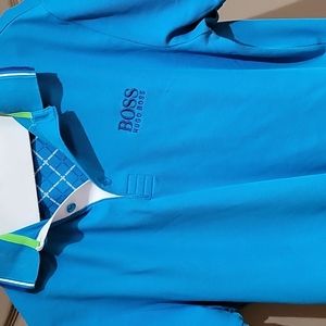 BOSS golf shirt.